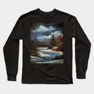 Snowbound Cabin Long Sleeve T-Shirt